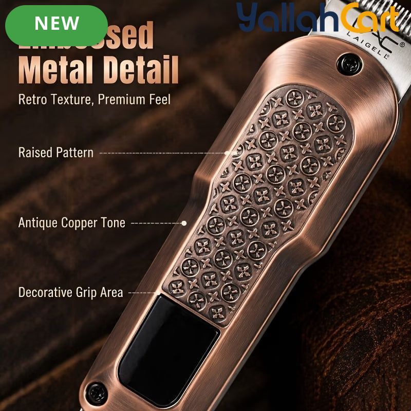 Classic Retro Metallic Hair Edger Trimmer Coffee Color