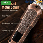 Classic Retro Metallic Hair Edger Trimmer Coffee Color