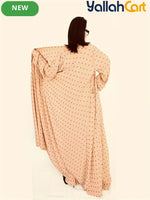 Plus Size Women’s Soft Jacquard Cardigan Abaya – Loose & Comfortable Robe