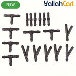18 Pieces/30 Pieces Car Windshield Washer Pipe Connectors 3 Shapes
