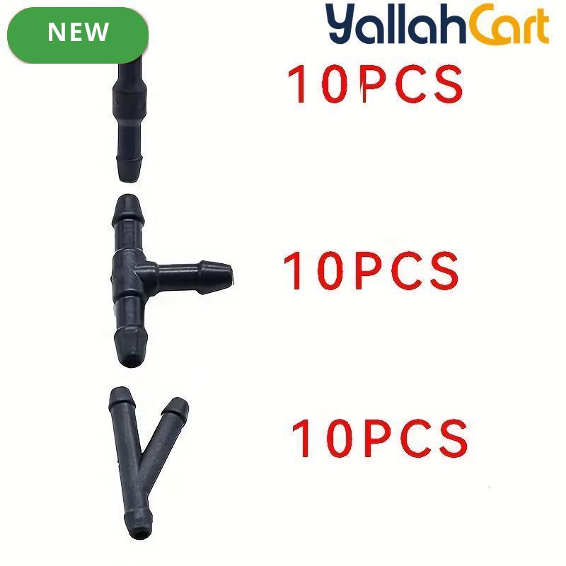 18 Pieces/30 Pieces Car Windshield Washer Pipe Connectors 3 Shapes