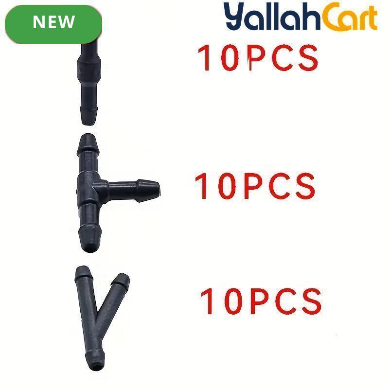 18 Pieces/30 Pieces Car Windshield Washer Pipe Connectors 3 Shapes