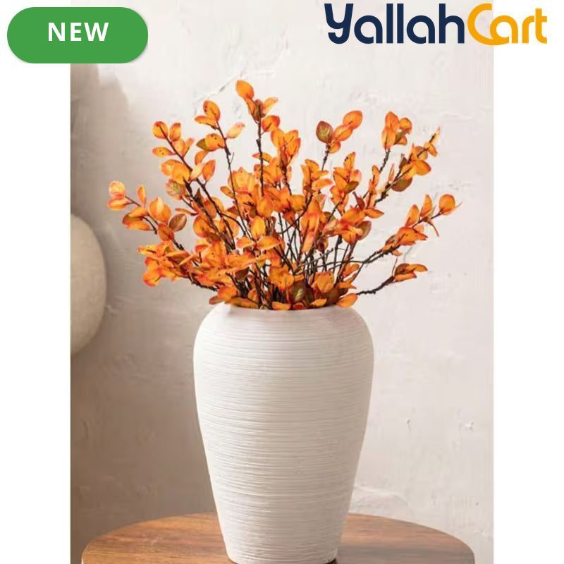 Large Ceramic Hydroponic Vase – Modern Decorative Flower Holder for Home & Office