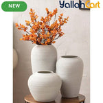 Large Ceramic Hydroponic Vase – Modern Decorative Flower Holder for Home & Office