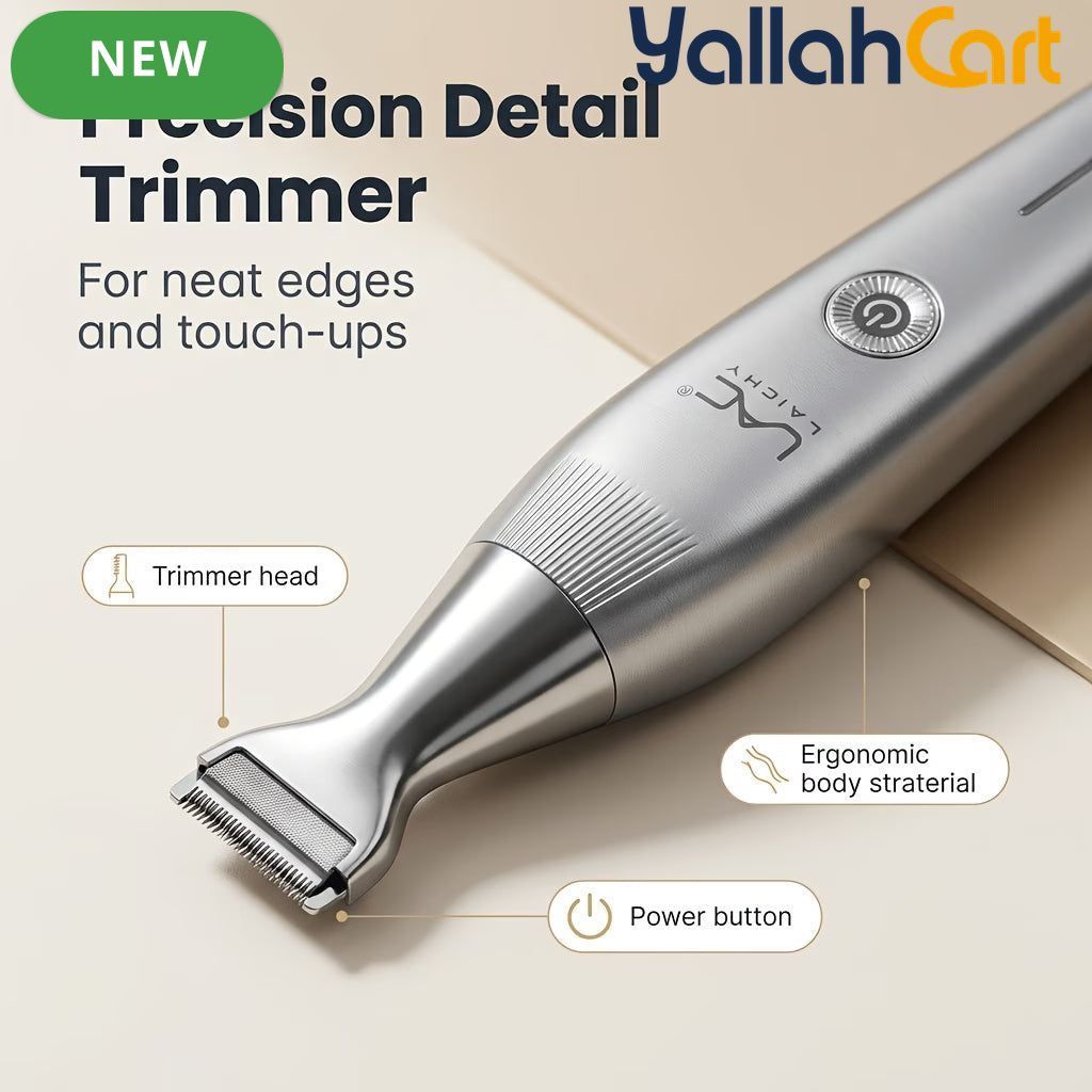 3-in-1 Men's Electric Grooming Trimmer – Silvery, USB Rechargeable
