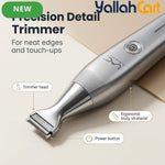 3-in-1 Men's Electric Grooming Trimmer – Silvery, USB Rechargeable