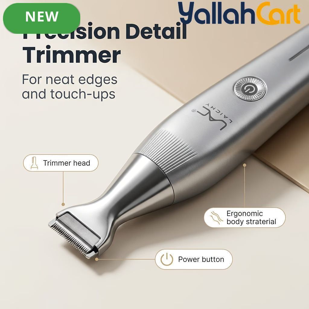 3-in-1 Men's Electric Grooming Trimmer – Silvery, USB Rechargeable