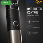 Sleek Black & Silver Hair Clipper – Portable Cordless Precision Trimmer