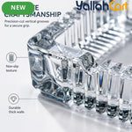 Modern Square Glass Ashtray – Portable Transparent Desktop Ashtray for Home & Office