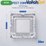 Modern Square Glass Ashtray – Portable Transparent Desktop Ashtray for Home & Office