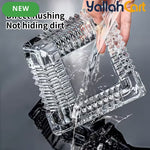 6-Inch Crystal Glass Ashtray – Square Decorative Ash Holder for Home & Office