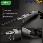 Gray White Professional Curling Wand – Ceramic Barrel Curling Iron