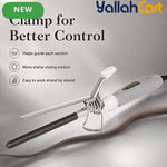 Gray White Professional Curling Wand – Ceramic Barrel Curling Iron