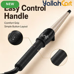 Professional Tapered Curling Wand with Negative Ion Technology – Champagne