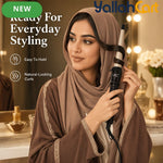 Professional Tapered Curling Wand with Negative Ion Technology – Champagne