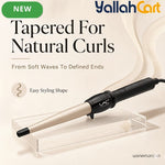 Professional Tapered Curling Wand with Negative Ion Technology – Champagne