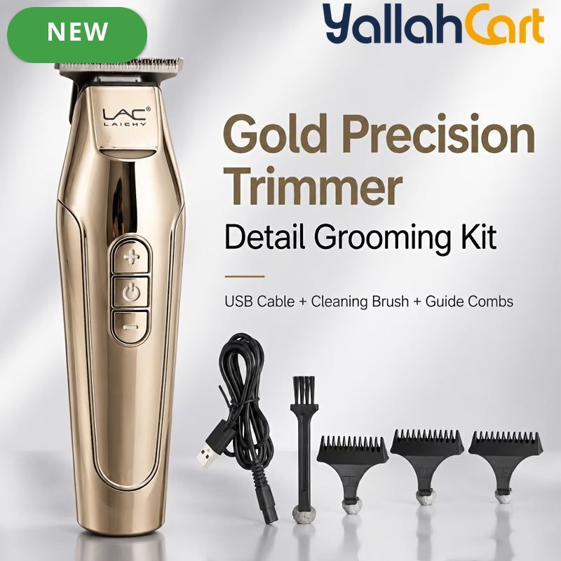 Golden Metal Precision Detail Hair Trimmer Kit