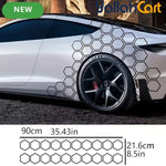 20-Piece Hexagonal Honeycomb Car Decal Set