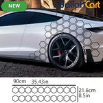 20-Piece Hexagonal Honeycomb Car Decal Set