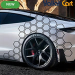 20-Piece Hexagonal Honeycomb Car Decal Set