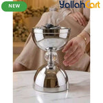 Luxury Stainless Steel Incense Holder – Chrome-Plated Crystal Detail with Spherical Base
