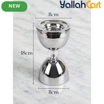 Luxury Stainless Steel Incense Holder – Chrome-Plated Crystal Detail with Spherical Base