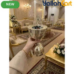 Luxury Stainless Steel Incense Holder – Chrome-Plated Crystal Detail with Spherical Base