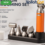 4-in-1 Men's Grooming Kit with Premium Metal Handle