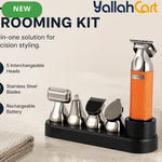 4-in-1 Men's Grooming Kit with Premium Metal Handle