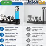 4-in-1 Men's Grooming Kit with Premium Metal Handle