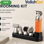 4-in-1 Men's Grooming Kit with Premium Metal Handle