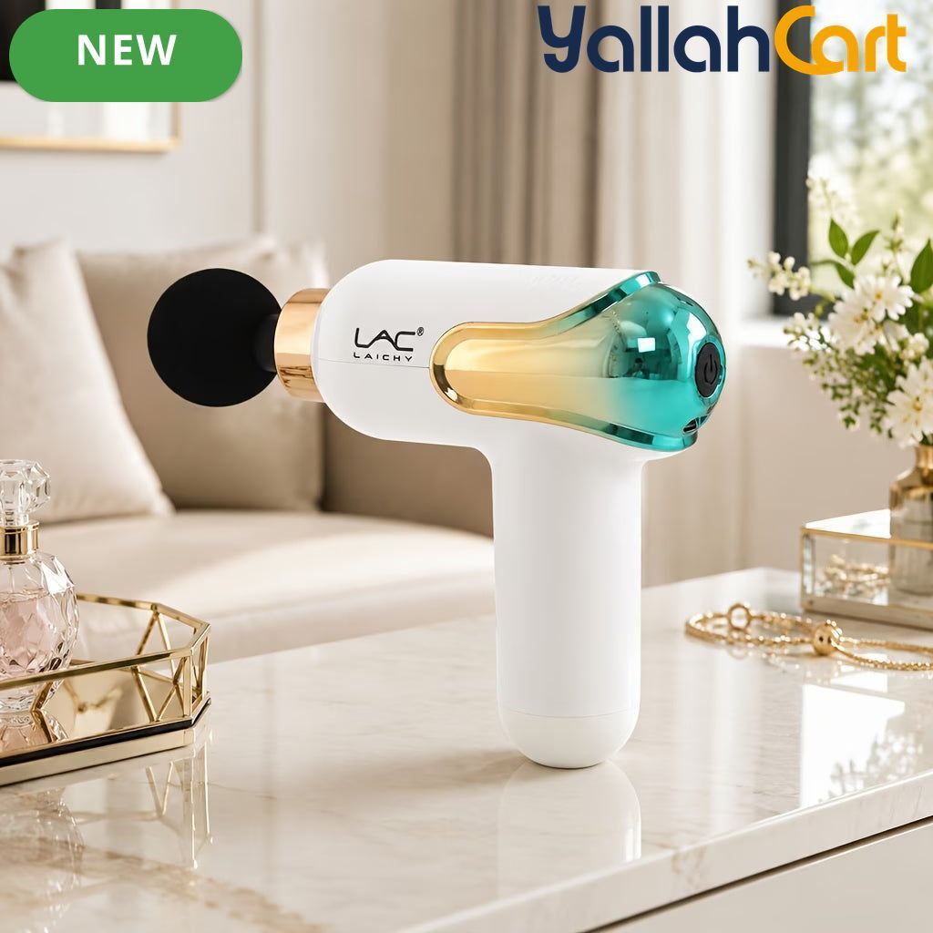 Mini Portable Massage Gun USB Rechargeable – White