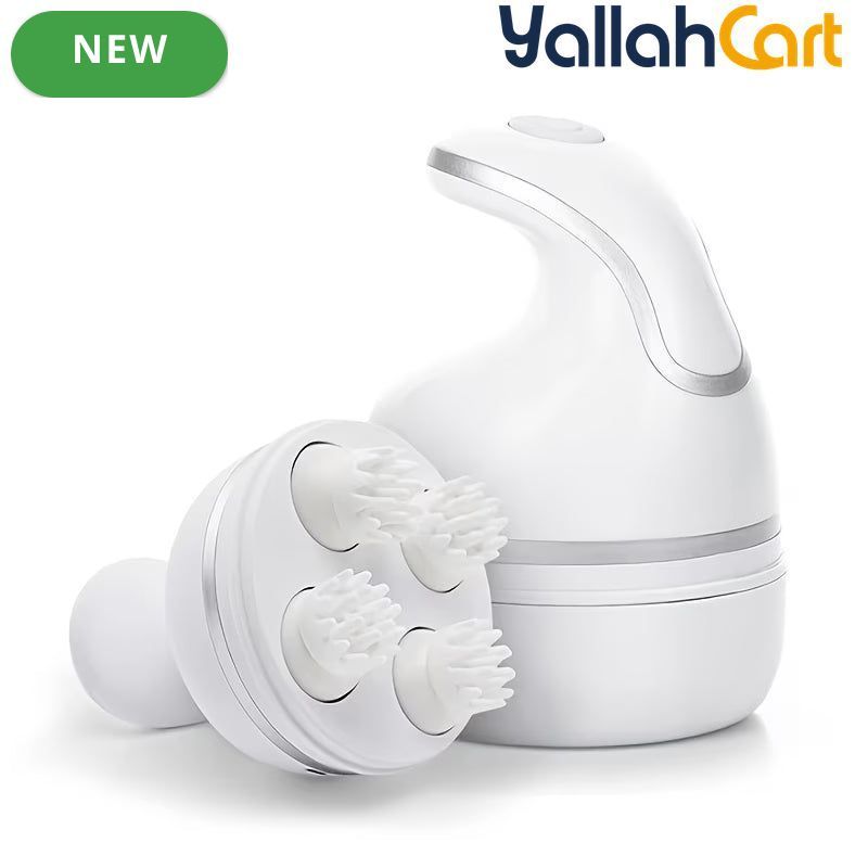 White Electric Water Wave Head & Scalp Massager