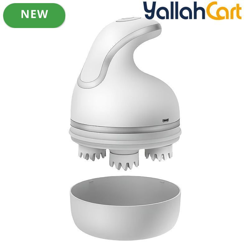 White Electric Water Wave Head & Scalp Massager