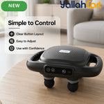 Portable Dual-Head Massage Gun – Black