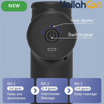 Black Portable Impact Massage Gun for Deep Tissue Massage