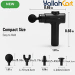 Black Portable Impact Massage Gun for Deep Tissue Massage