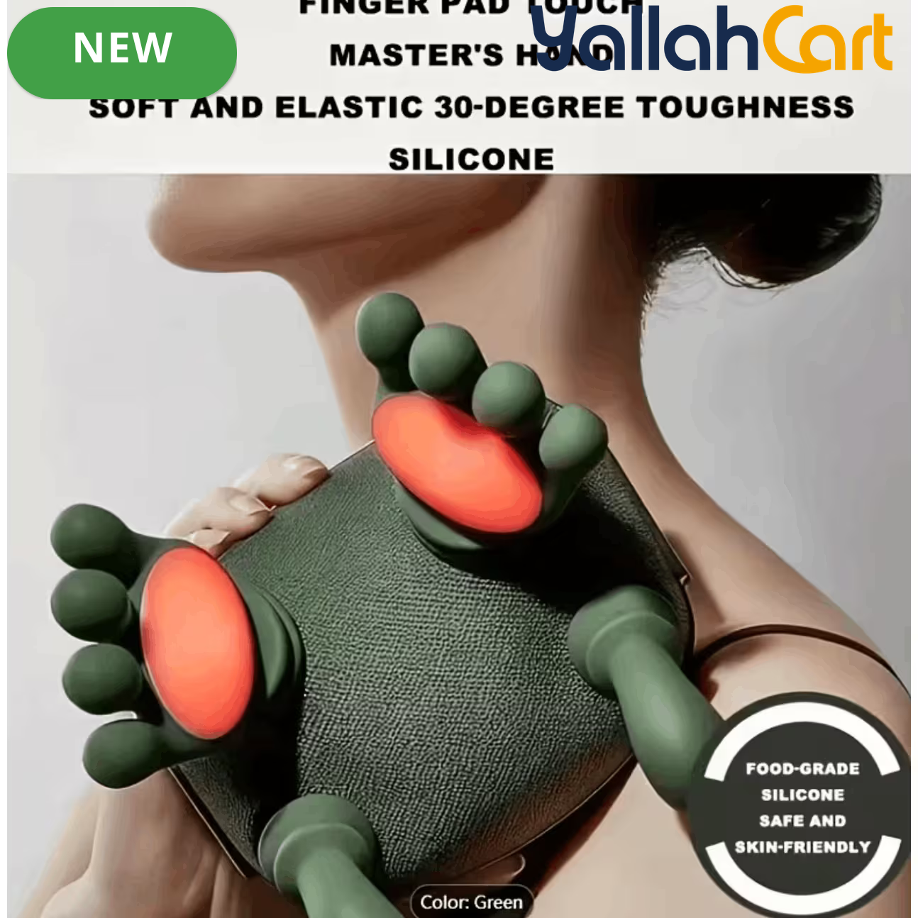 USB Deep Tissue Massager with 8 Therapeutic Probes – Portable Full Body Muscle Relaxation, USB Rechargeable, Black
