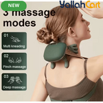 USB Deep Tissue Massager with 8 Therapeutic Probes – Portable Full Body Muscle Relaxation, USB Rechargeable, Black