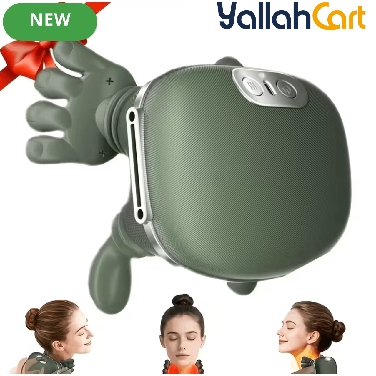 USB Deep Tissue Massager with 8 Therapeutic Probes – Portable Full Body Muscle Relaxation, USB Rechargeable, Black