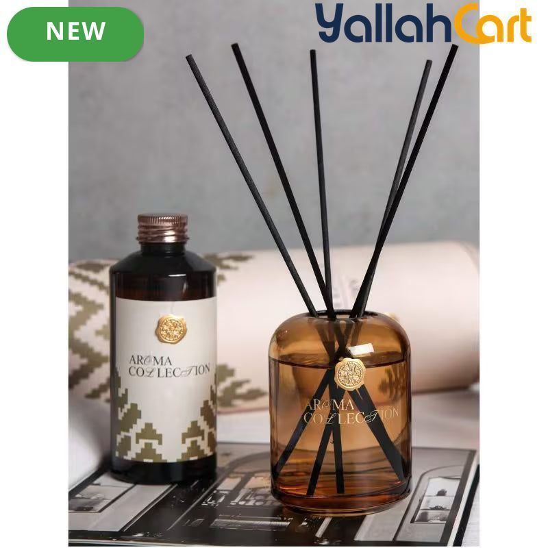 Luxury Aroma Diffuser Kit – Natural Plant Essential Oil Reed Diffuser for Home Décor