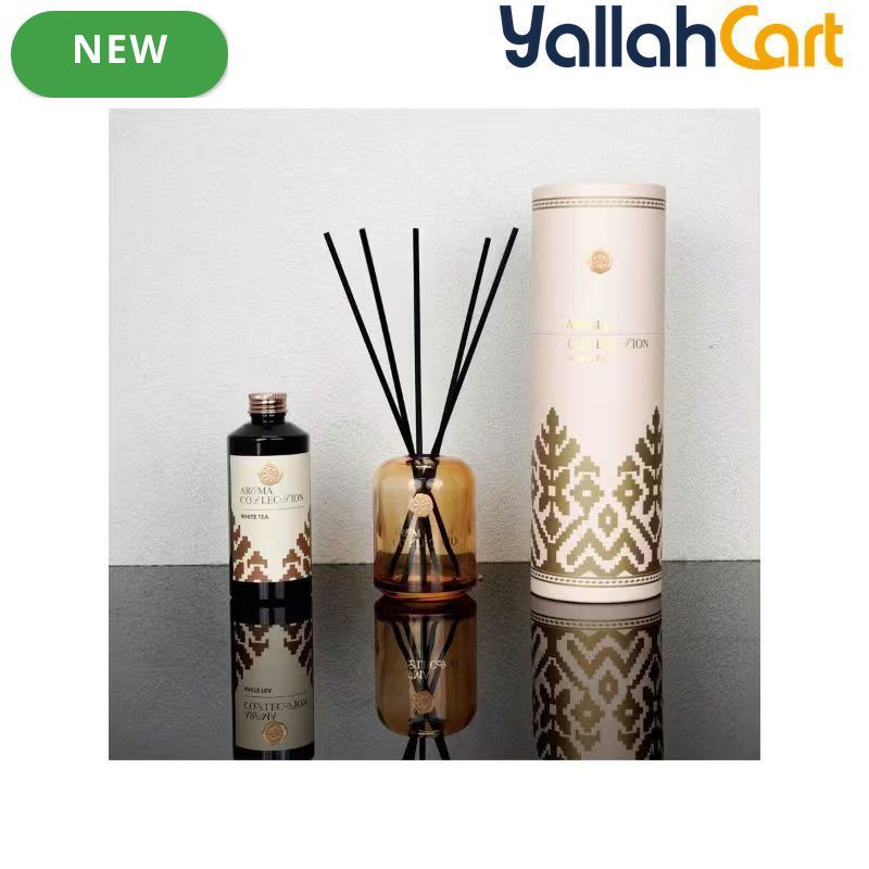 Luxury Aroma Diffuser Kit – Natural Plant Essential Oil Reed Diffuser for Home Décor