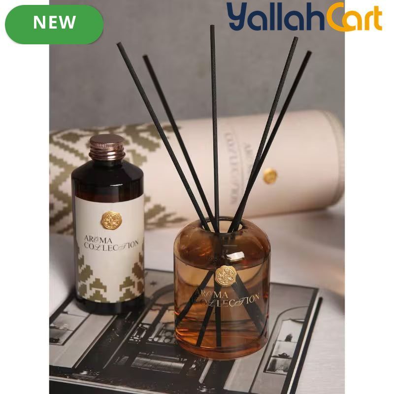 Luxury Aroma Diffuser Kit – Natural Plant Essential Oil Reed Diffuser for Home Décor