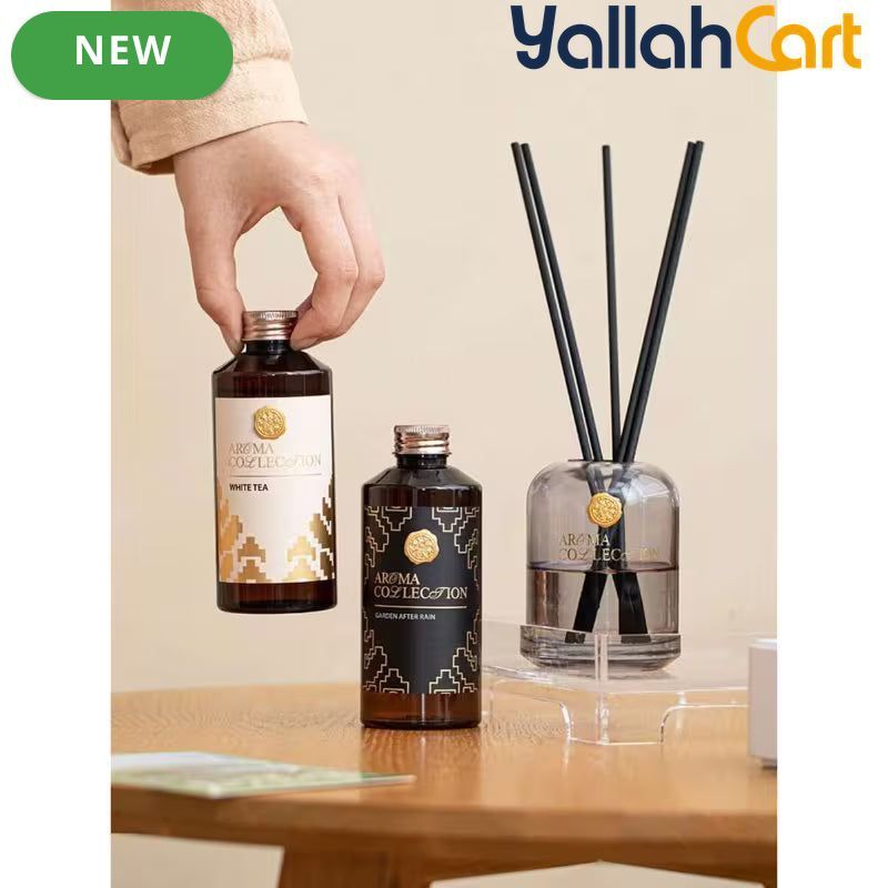 Luxury Aroma Diffuser Kit – Natural Plant Essential Oil Reed Diffuser for Home Décor