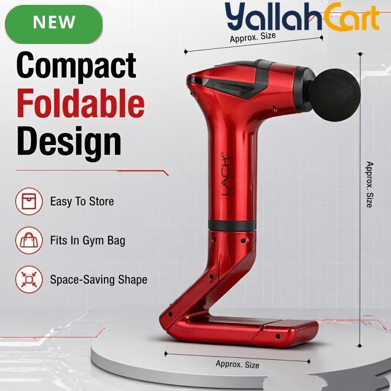Compact Foldable Muscle Massage Gun Kit