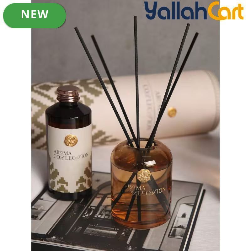 Luxury Aroma Diffuser Kit – Natural Plant Essential Oil Reed Diffuser for Home Décor