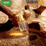6ml Transparent Crystal Fragrance Bottle – Refillable Portable Oil Container with Golden Cap