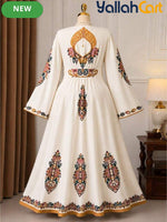 Women’s Bohemian V-Neck Long Sleeve Maxi Dress