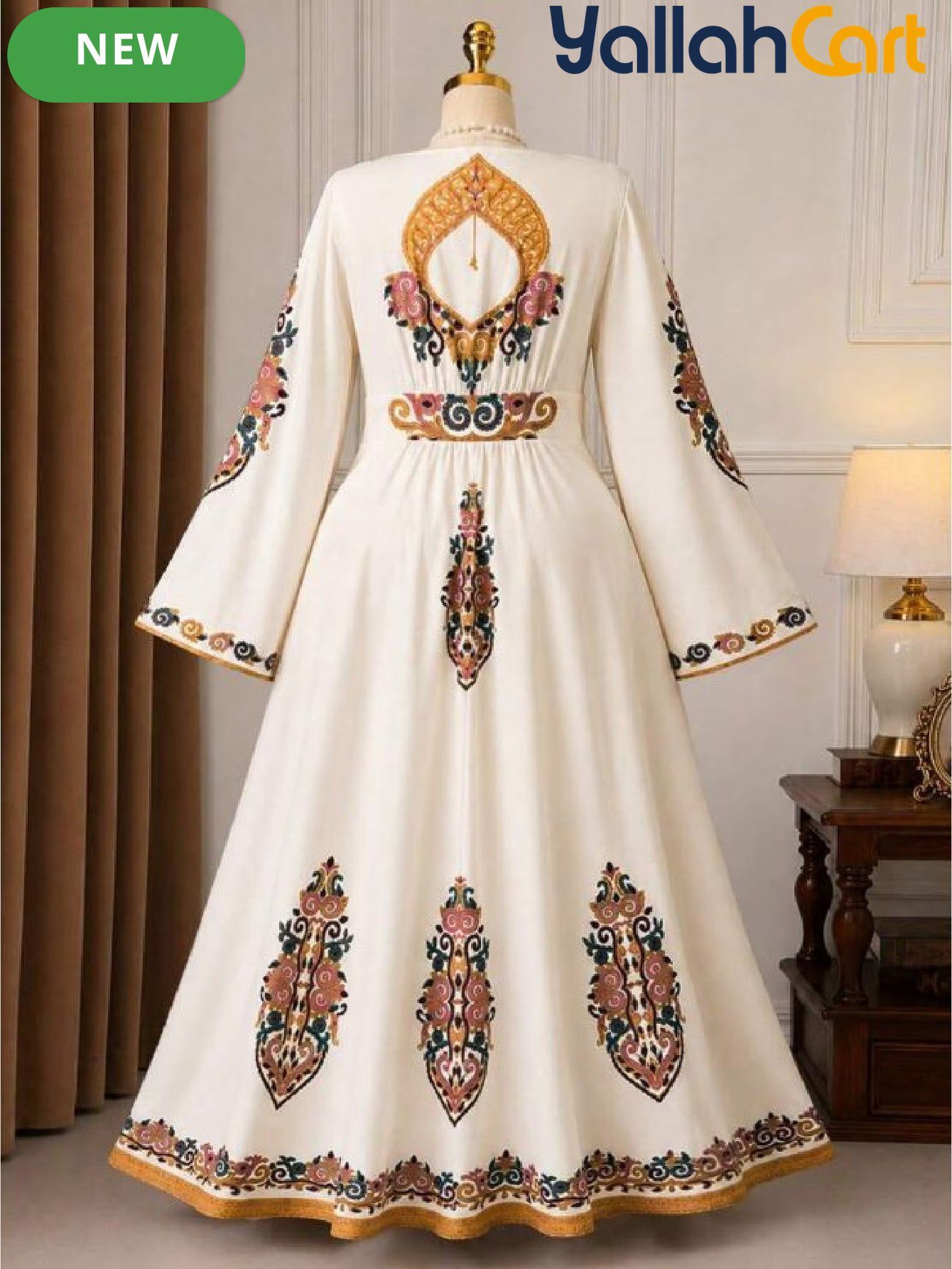 Women’s Bohemian V-Neck Long Sleeve Maxi Dress
