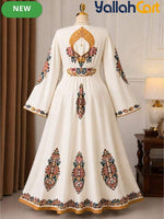 Women’s Bohemian V-Neck Long Sleeve Maxi Dress